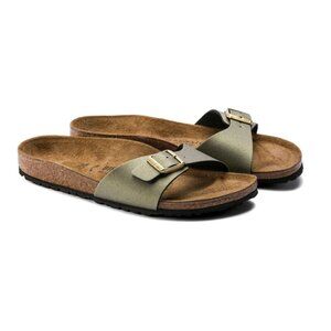 Birkenstock Madrid BS Antique Gold Leather Sandal Size 38